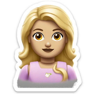 Lego girl blonde sticker