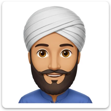 arabic CEO, turban, beard, confident sticker
