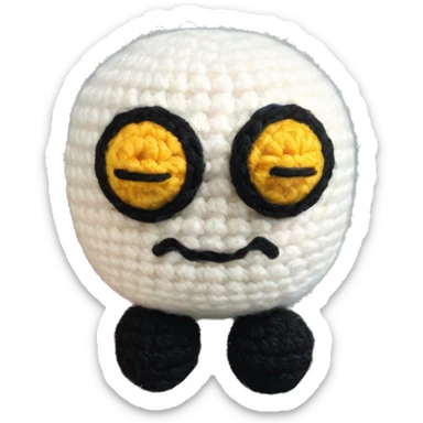 Amigurumi toys crochet sticker