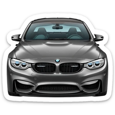 BMW M4 emoji fully modified sticker