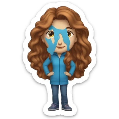 54 year old, female, long chestnut hair, blue eyes, 5' 2" tall, weighs 130 pounds sticker