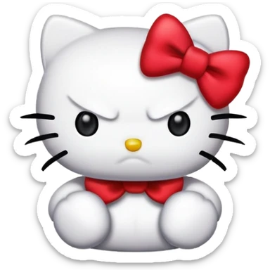 Hello-kitty hello-kitty mad sticker