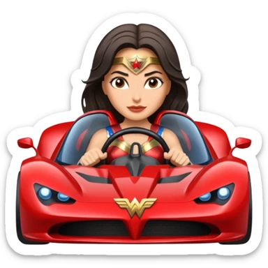 Wonder woman’s feminine features offroad capable long-travel suspension 4x4 racing no.86 hypercar  sticker