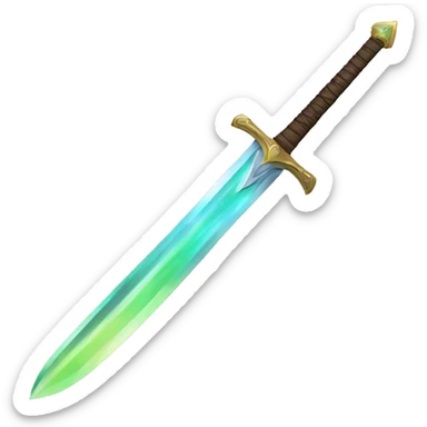Aurora borealis sword sticker
