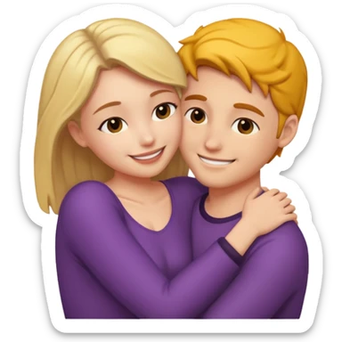 intimate moment between lovers sticker