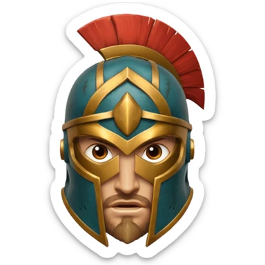 Spartan HOPLITE  face sticker