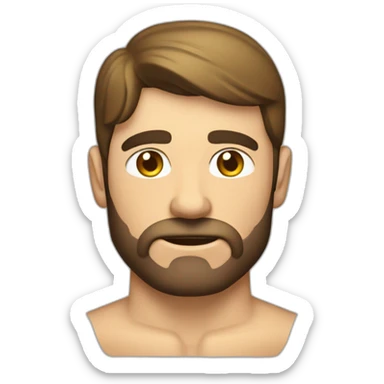 Hombre flaco rubio con algo de musculo sticker