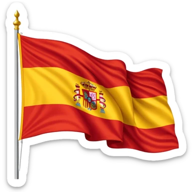 añade a la bandera de españa dos aguilas  sticker