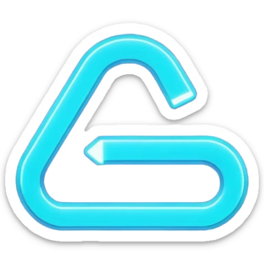 futuristic minimalistic emoji icon, letter "S" formed by three glowing digital lines representing Storm, Atom and NoizeGames, neon purple (#8B5CF6) and cyan (#00E0FF) on dark background, modern tech style, 1:1 aspect ratio sticker