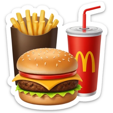 1990’s McDonald’s meal sticker