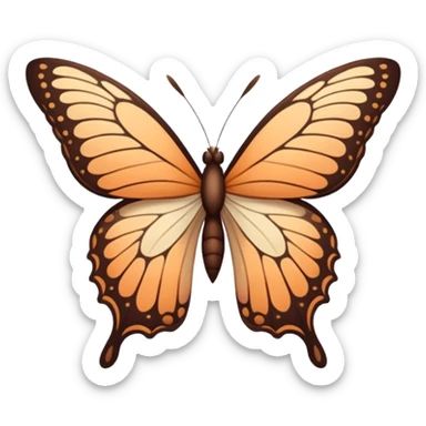 mariposa aesthetic de color sticker