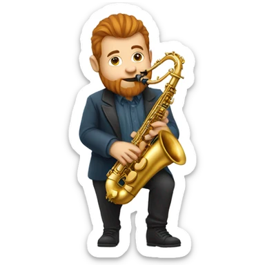 dwarf who plays the saxophone sticker