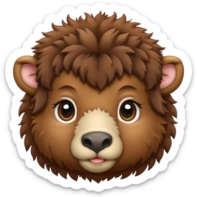 Bébé bison sticker