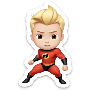 baby Jack Jack from The Incredibles with superpowers sticker