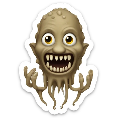 grindylow: Water-dwelling creatures with long fingers, sharp teeth, and a taste for human flesh, often found in the Black Lake at Hogwarts. sticker