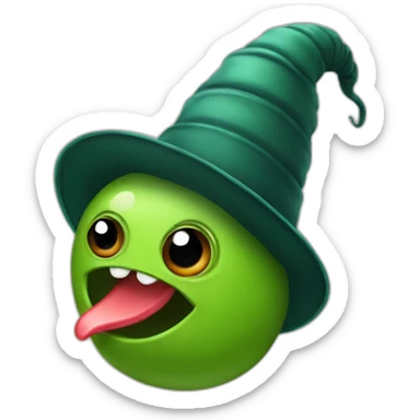 leech in hat sticker