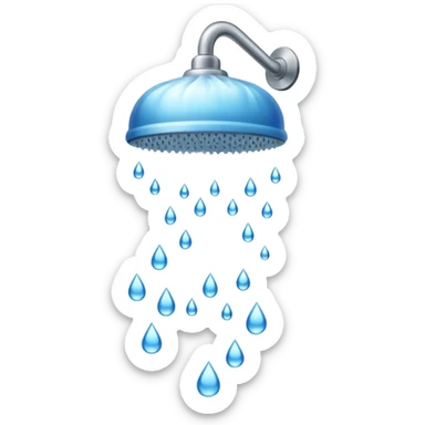 Hot shower  sticker