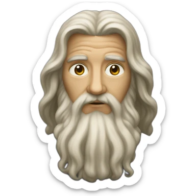 modern leonardo da vinci sticker