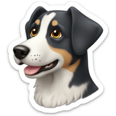 weisser hund sticker