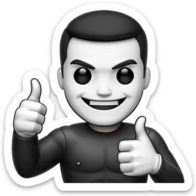 Emogi punisher giving thumbs up sticker