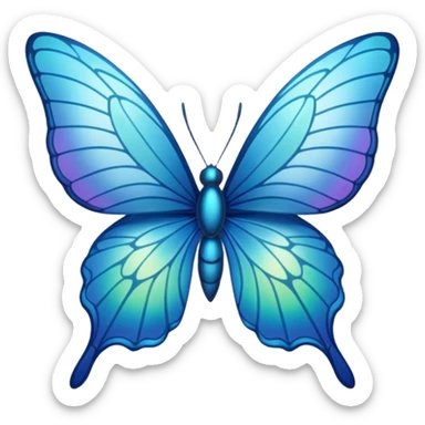 Mariposa azul sticker