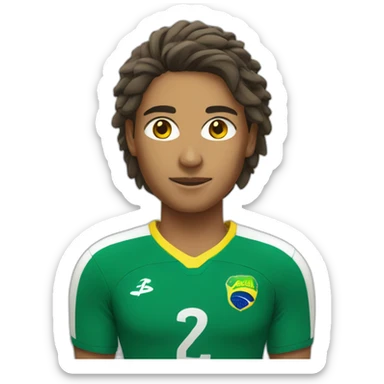 A Brazilian volleyball player sticker
