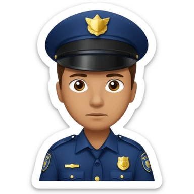 police officer sticker