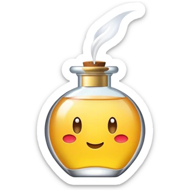 A smell, often pleasant or unpleasant, that comes from something sticker