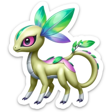 Colorful Shiny Exotic Meloetta-Palkia-Virizion-Venom-Stitch-Fakémon-creature-hybrid sticker