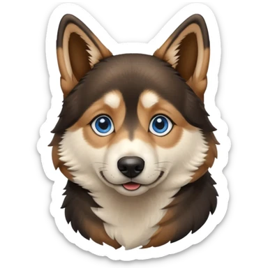 Husky German shepherd mix sticker
