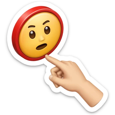 pause button emoji, hand slamming the button, dramatic, urgent, frantic game sticker