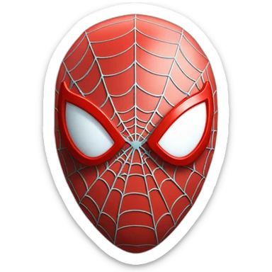 spider man red emblem 3d  sticker