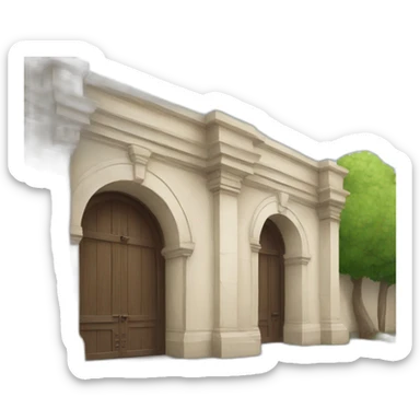 puerta de entrada sticker