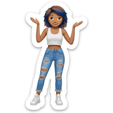 Embreigh Courtney looking ugly but also slaying it sticker