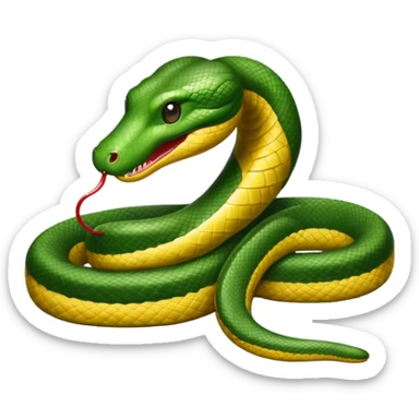 Serpente anaconda lungo sticker