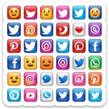 Social media sample post sticker sticker