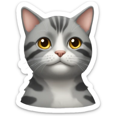 Gatto con i baffi sticker