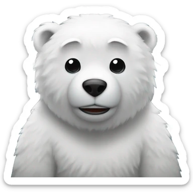 polar bare on a train sticker