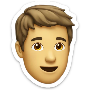 Homme avec une langue sticker