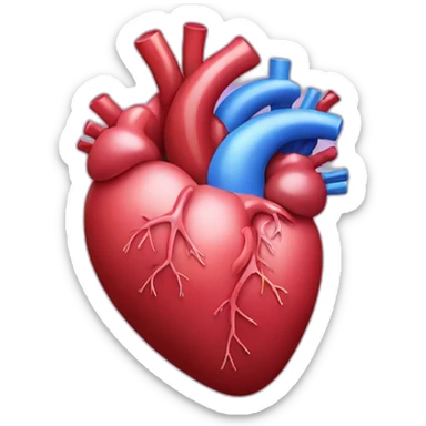 heart organ sticker