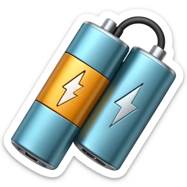 Battery (+/–) sticker