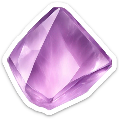 Natural kunzite crystal  sticker
