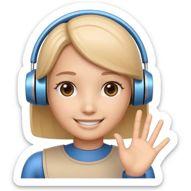 I want an AI chat bot image which represents as chat bot assitant. sticker