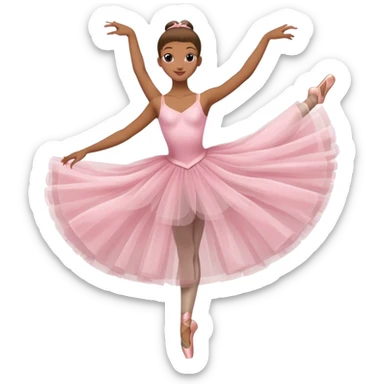 ballerina in pink outfit  sticker