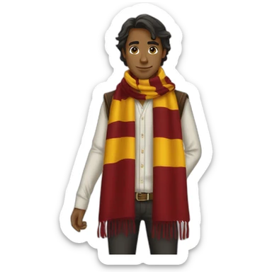griffindor scarf clothes sticker