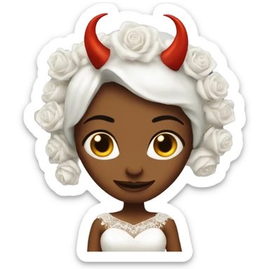 Devil bride sticker
