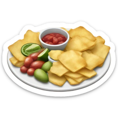 mesa con aperitivos salados sticker