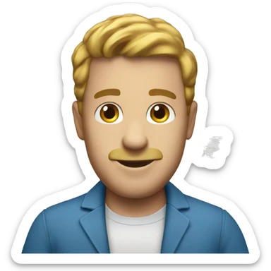 a big amount of money blue  sticker