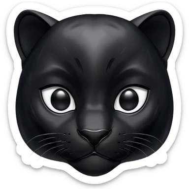 Pantera nera emoji sticker