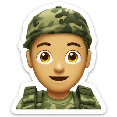 school with camuflage design sticker